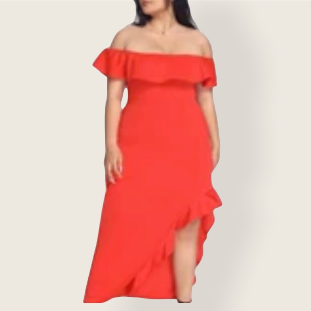 Red Cape Dress